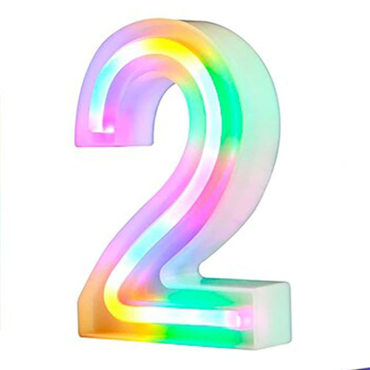 Siffra Neonlampa - Siffra 2