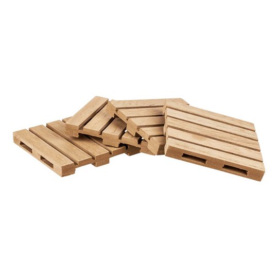 Glasunderlägg EU-pall - 4-pack