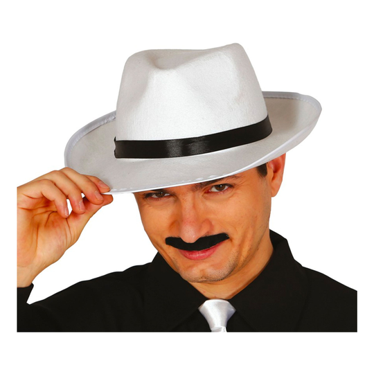 Vit Gangster Hatt
