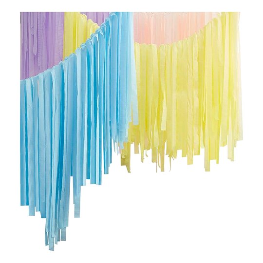 Backdrop Streamers Pastell Kit