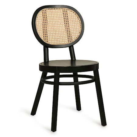 Retro Webbing Stol Svart