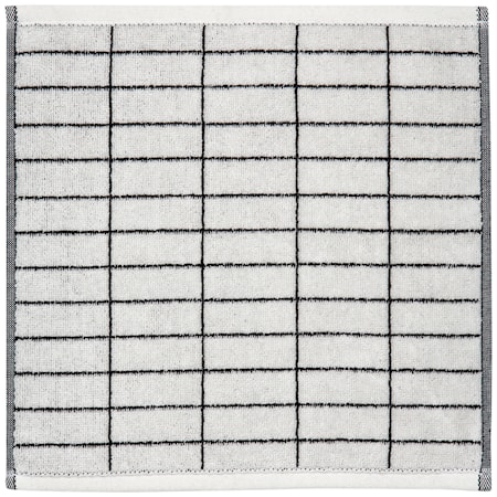 Tile Stone Gästhandduk 3-pack 31x31 cm Svart/Benvit