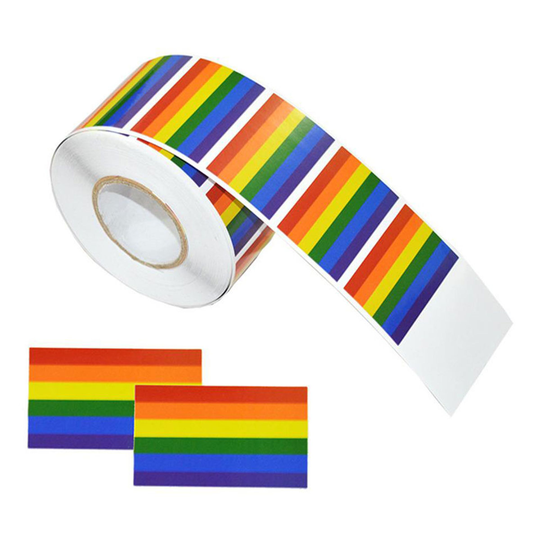 Stickers Prideflagga - 500-pack