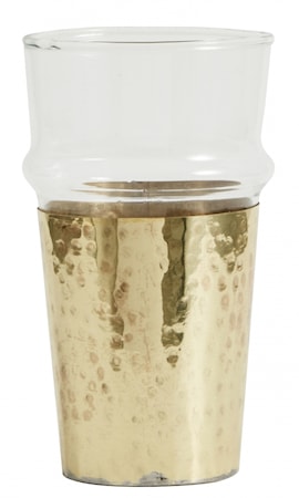 Dricksglas Golden metal 14cm