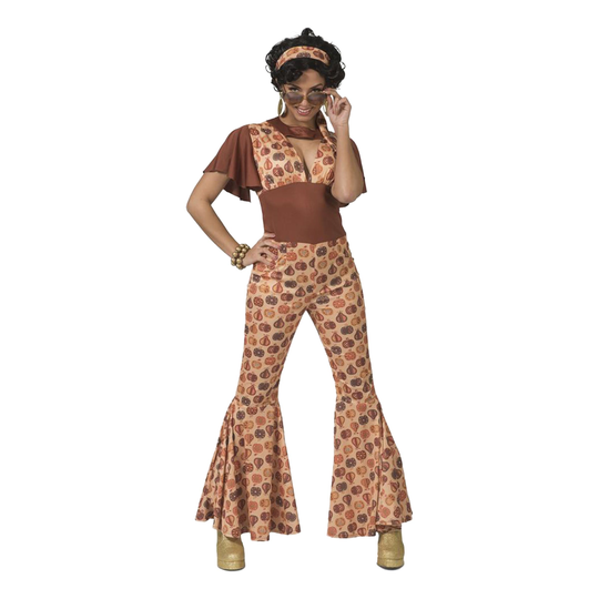 70-tals Dress Fruity Dam Maskeraddräkt - Small
