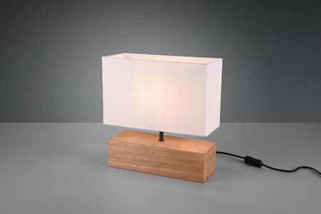 Woody Bordslampa 12X30 cm E27 Trä/Vit