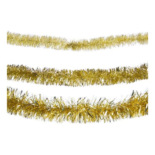 Glittergirlang Guld - 5 x 200 cm