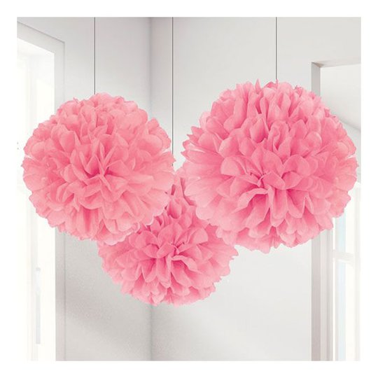 Pom Pom Rosa Hängande Dekoration