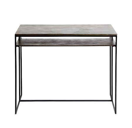 Hitch Skrivbord 90cm Antik mässing/Svart