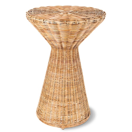 Rattan Sidobord Hög