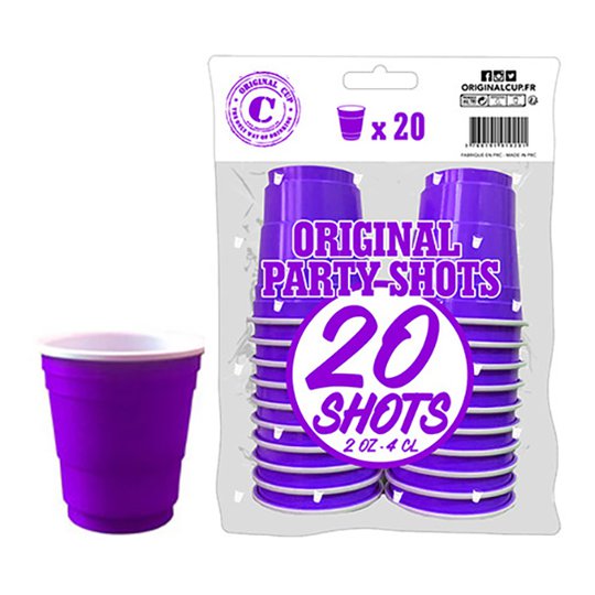 Shotglas Lila - 20-pack