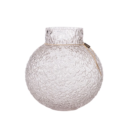 Glasvas rund struktur 29 cm