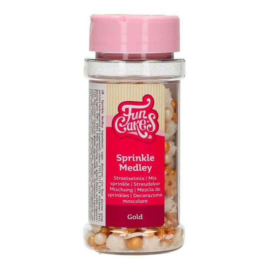 FunCakes Strössel Medley Guld - 50 gram