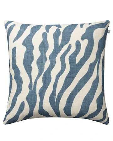 Zebra Kuddfodral 100% Linen Himmelsblå 50x50cm