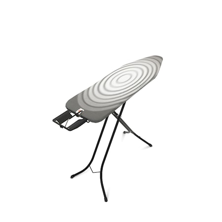 Strykbord Stl B med Ångstrykjärnshållare svart ram 22mm 124x38 cm Titan Oval