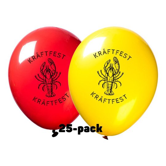 Ballonger Kräftfest - 25-pack