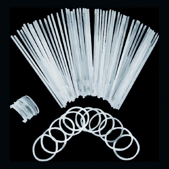 Självlysande Armband - 100-pack Vita