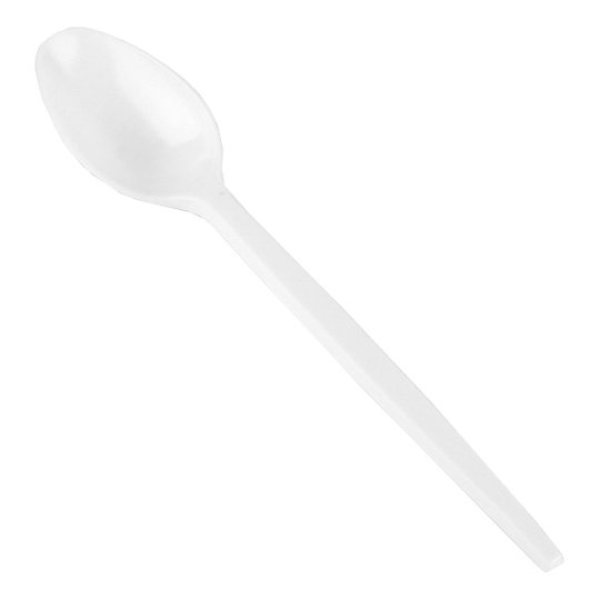Engångsteskedar i Plast - 100-pack