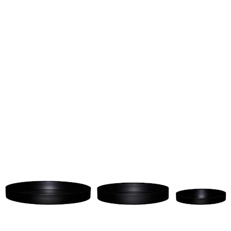 Underskål, metal, sort, s/3
