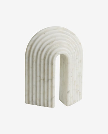 Ferro Bokstöd Marmor Vit