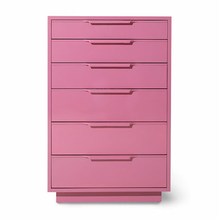 Byrå 63x33x97cm Hot Pink