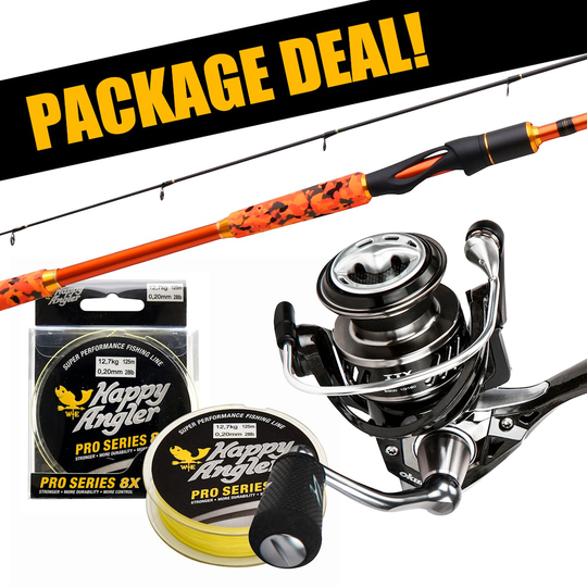 Patriot Fireball Xtreme Seatrout + Okuma ITX haspelset med flätlina