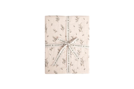 Bluebell Muslin Dra-på-lakan 60x120cm Mönster