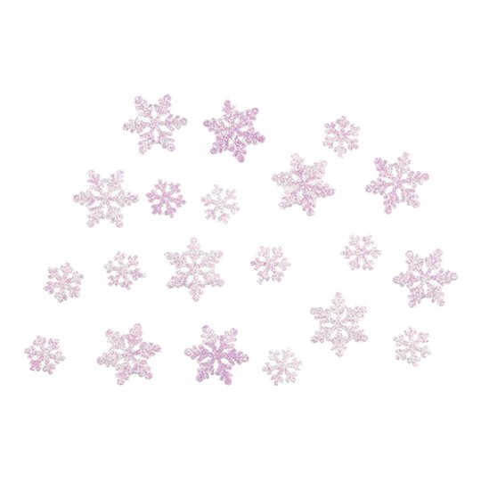 Konfetti Frost/Frozen Snöflingor Rosa - 20 gram