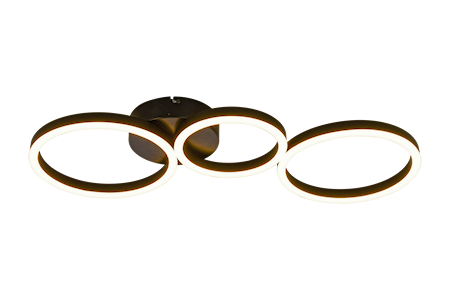 Olymp Plafond/Vägglampa Svart IP20