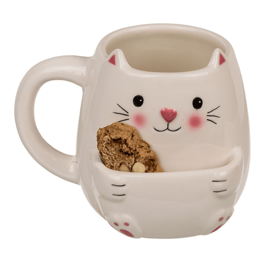 Mugg Katt Med Kakhållare