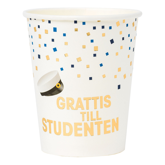 Pappersmuggar Student Guldfolie - 8-pack