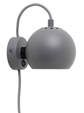 Ball Magnet Vägglampa Matt Ljusgrå