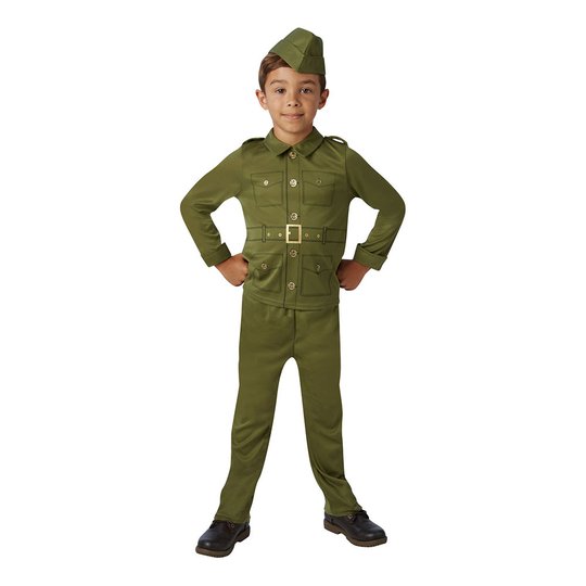 40-tals Soldat Barn Maskeraddräkt - Small