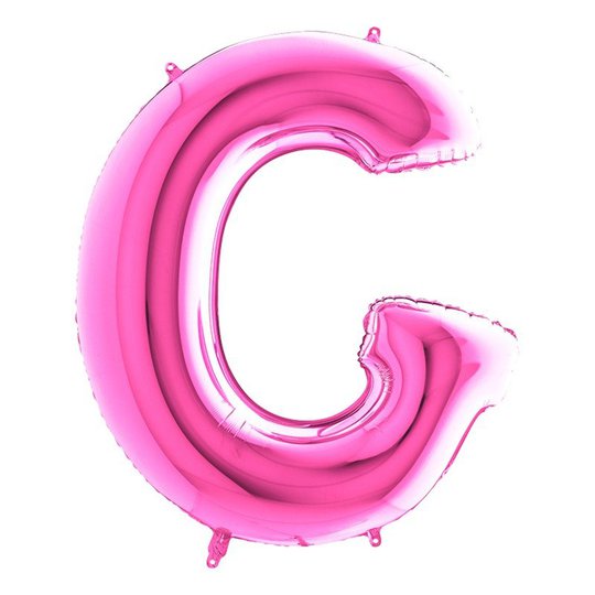 Bokstavsballong Rosa - Bokstav G