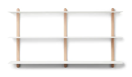 Nivo Hylla Stor D 118x65 cm Ljus Ek/Vit