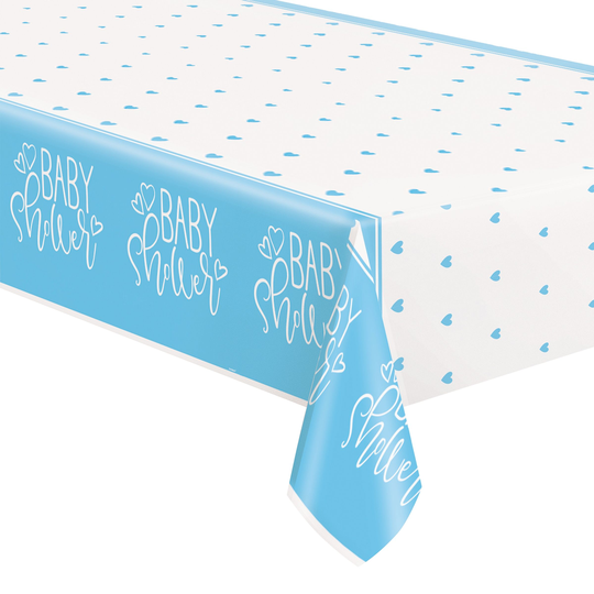 Plastduk Baby Shower Blå