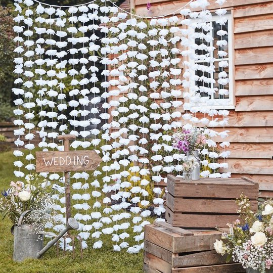 Backdrop Bröllop Blommor