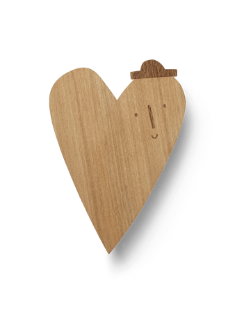 Heart Lamp Oiled Oak