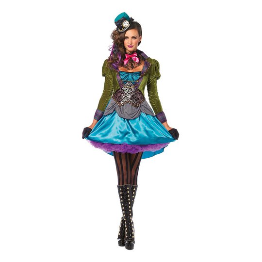 Mad Hatter Dam Deluxe Maskeraddräkt - Small