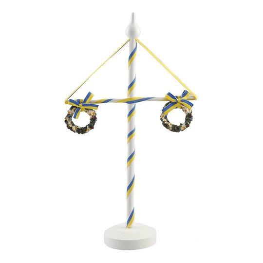 Midsommarstång Vit i Trä - 37 cm