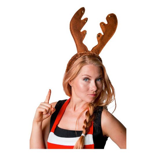 Diadem Renhorn med Bjällror - One size