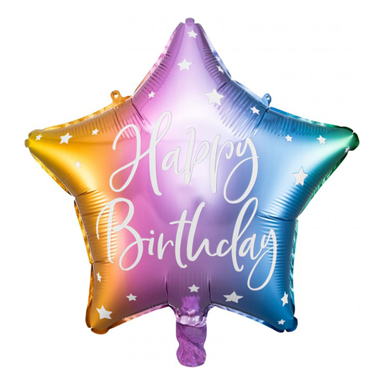 Folieballong Happy Birthday - 40 cm