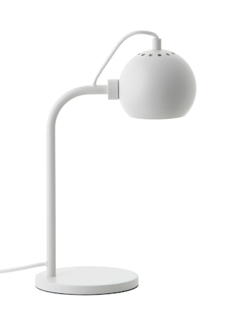 Ball Bordslampa Matt Vit