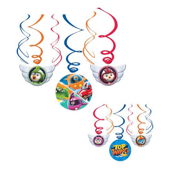 Swirls Top Wing Hängande Dekorationer
