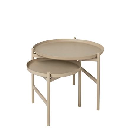 Sidobord Turner Järn Beige