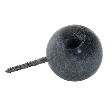 Knopp Marble - Grå 4 cm
