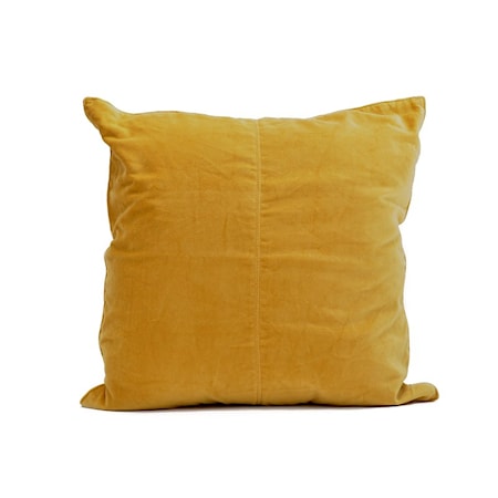 Sammet Kuddfodral 50x50cm Gul