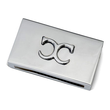 Monogram Tändsticksfodral Förnicklad Mässing