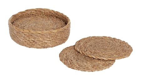 Glasunderlägg Emil 6-pack Natur