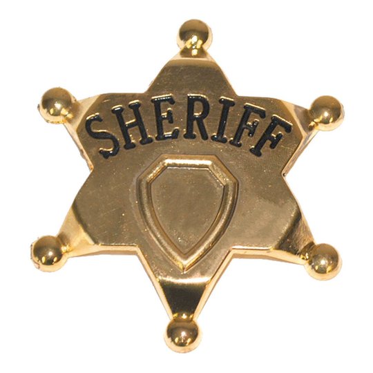 Sheriffstjärna i Metall